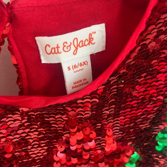 Flip Sequence Christmas Tree Dress  Sz S - Picture 7 of 7